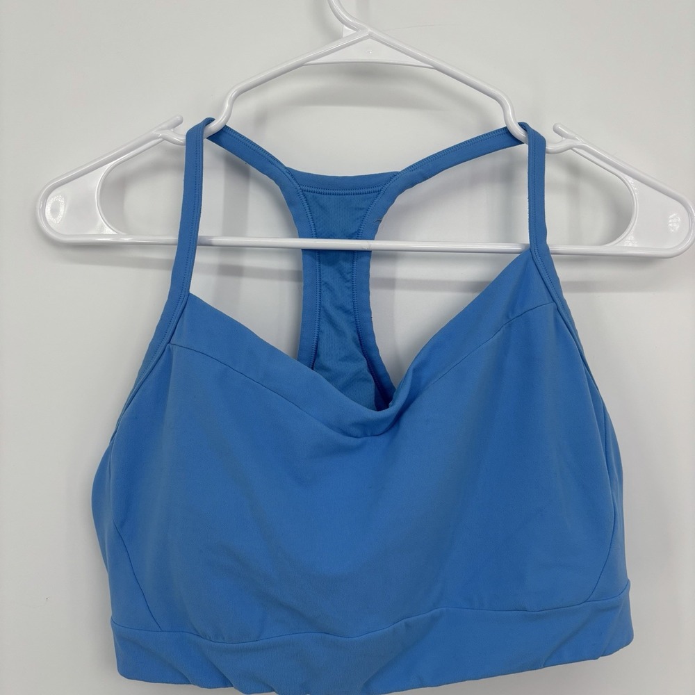 Athleta Vital Sports Bra Blue Women's Large  Running Gym Athletic